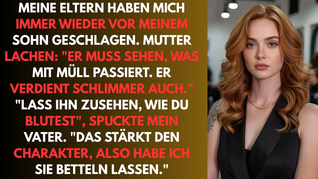 Meine Eltern haben mich vor meinem Sohn verprügelt. Mein Vater sagte: 