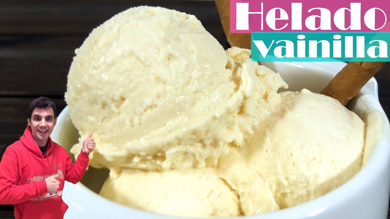 Helado de vainilla casero