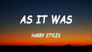 Harry Styles - As It Was (Lyrics)