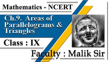 Class 9 Maths Chapter 9: Area of Parallelogram | Complete Explanation & Examples