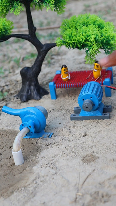 diy tractor mini science project hand water pump #tractor