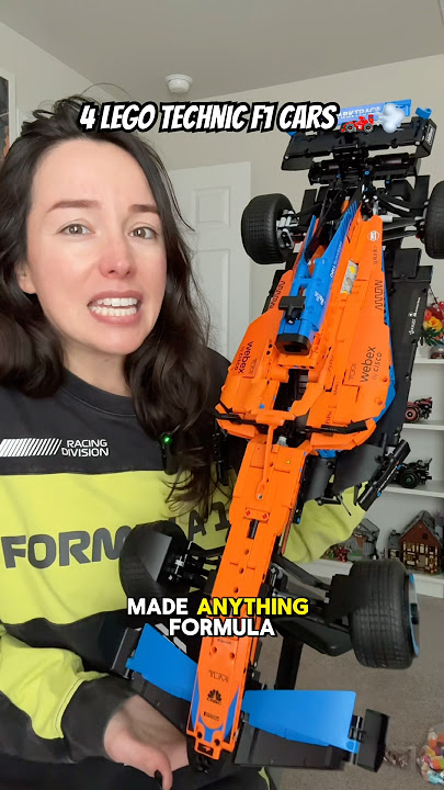 A closer look at the modern 1:8 LEGO Technic F1 cars- McLaren, Mercedes, Ferrari & Red Bull #fcp25