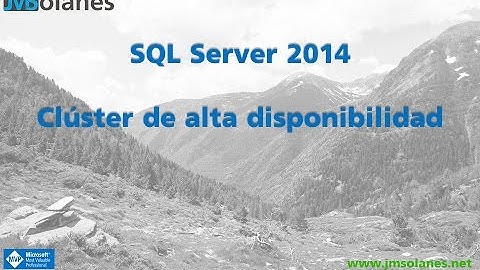 Clúster de SQL 2014