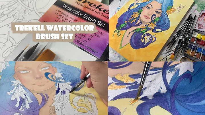 Trekell Watercolor Brush Set - Glenn Arthur - Professional Brushes for Watercolor Painting