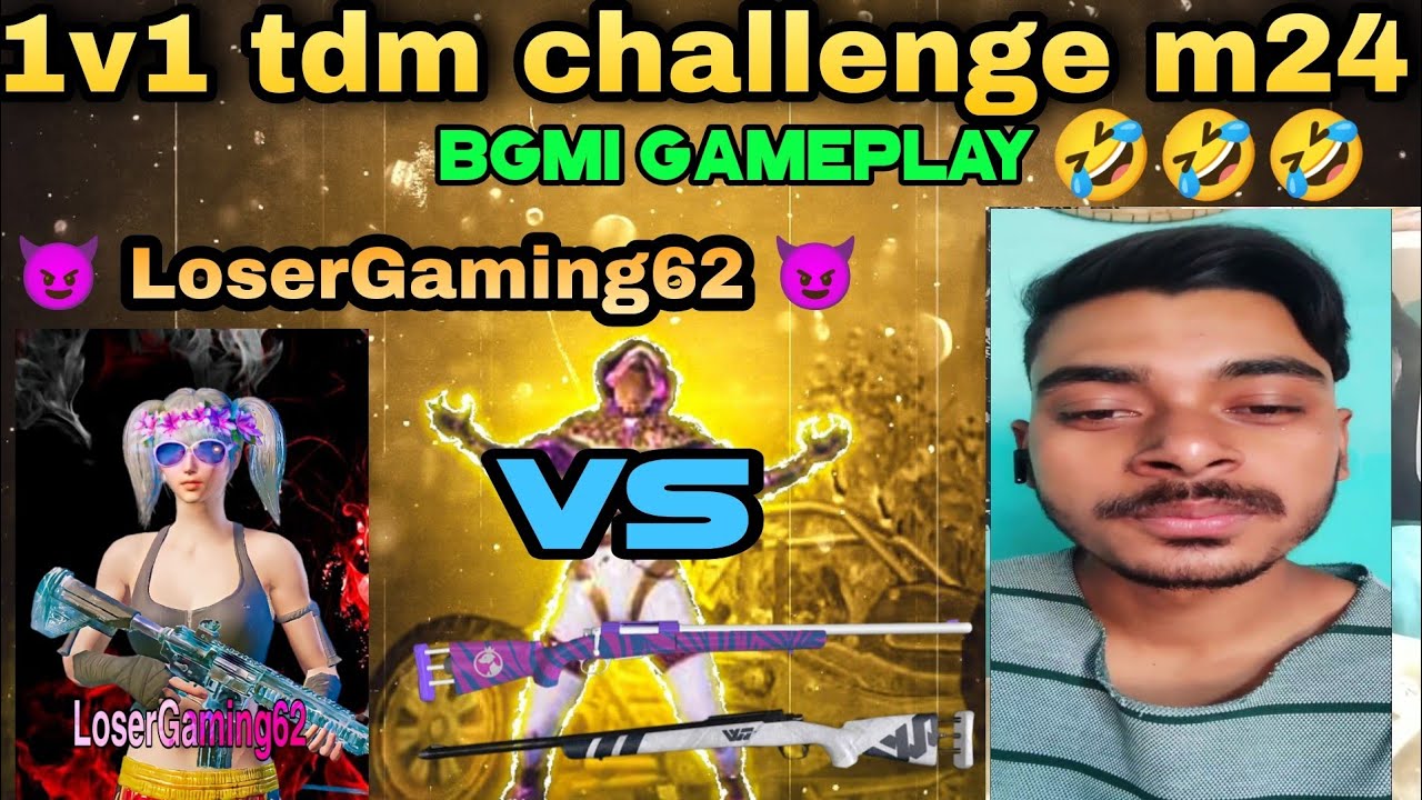 bgmi gameplay 1v1 tdm challenge 😈 LoserGaming62 - YouTube