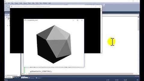 opengl tutorial for beginners for illumination model for icosahedron