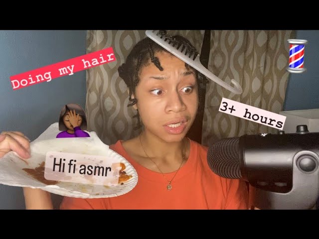 PREMIUM PICKLES: Watch me do my hair (asmr)