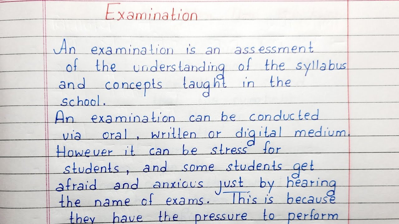 examination essay for 2nd year