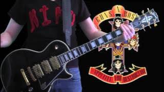 Guns N' Roses Paradise City Live Tokyo guitar cover w/ Gibson Les Paul Custom Black Beauty 1977