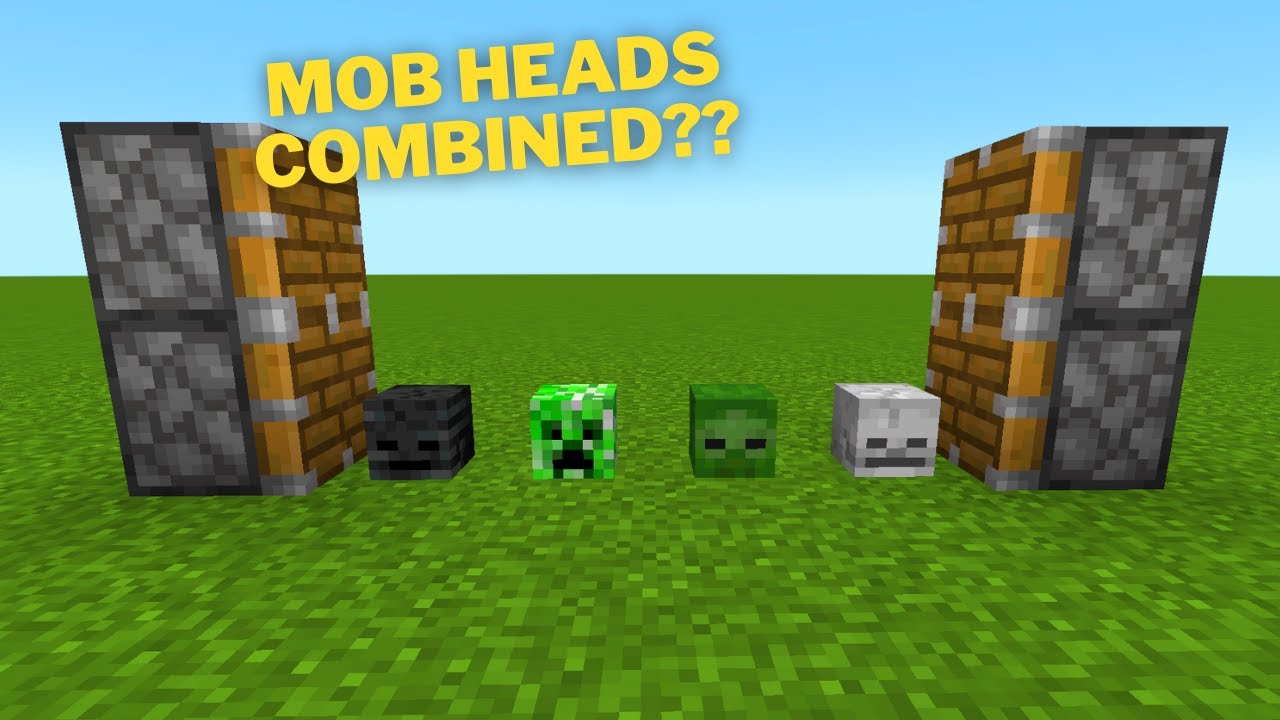 Minecraft, mob Heads combined?? YouTube