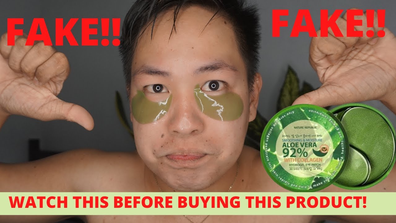 Watch This Before Using The Nature Republic Hydrogel Eyepatch In Shopee Fake Youtube
