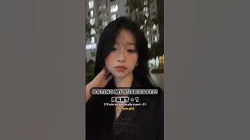Rating my subbies pfp! 💗✨ pt. - 1 (No hate plz) || #subbies #pfp #rating #aesthetic #yt #shorts ||