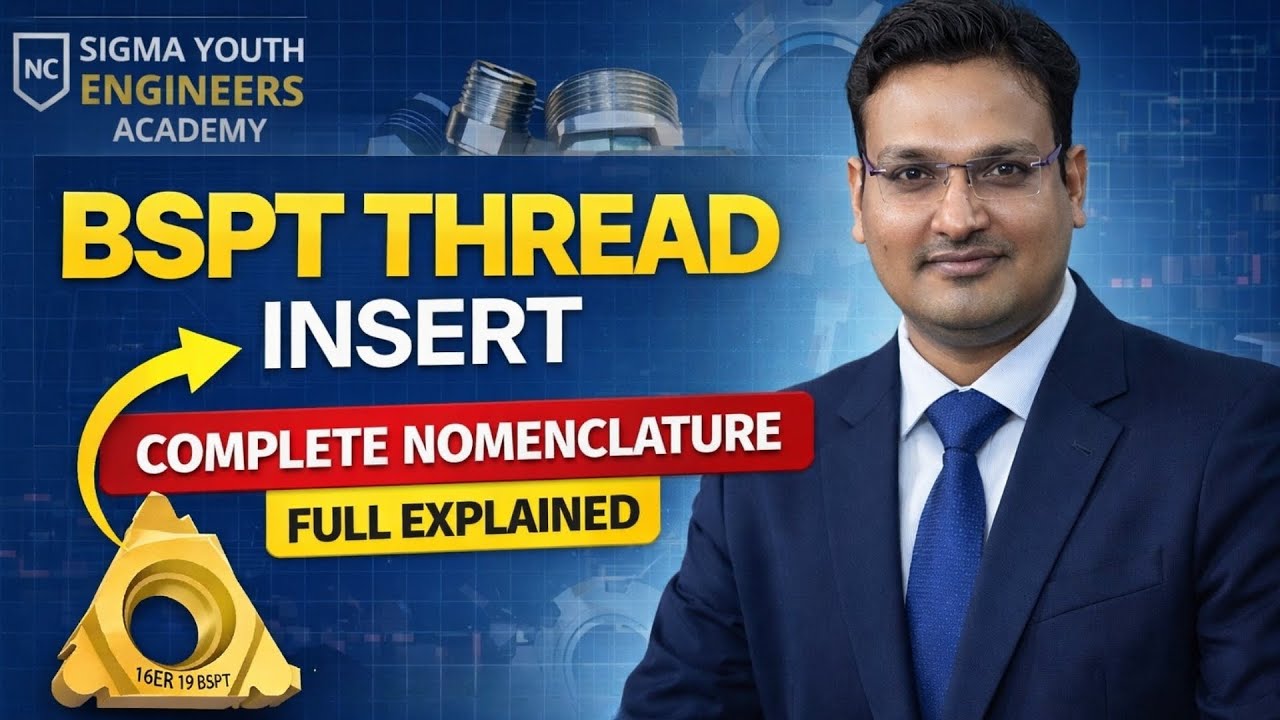 BSPT Threading Insert Nomenclature Explained | CNC Taper Pipe Thread ...