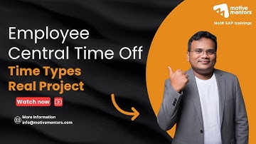 SAP SuccessFactors Employee Central Time Off | Time Types Real Project