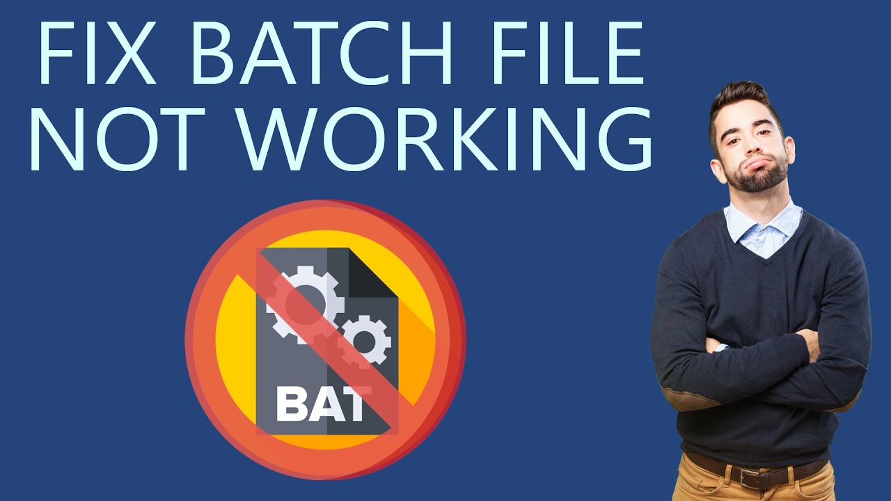 BAT FILE NOT RUNNING IN MY WINDOWS 11