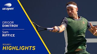 Grigor Dimitrov vs. Sam Riffice Highlights | 2021 US Open Round 1