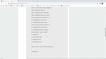 AWT Panel in Java | Panels in Java Example