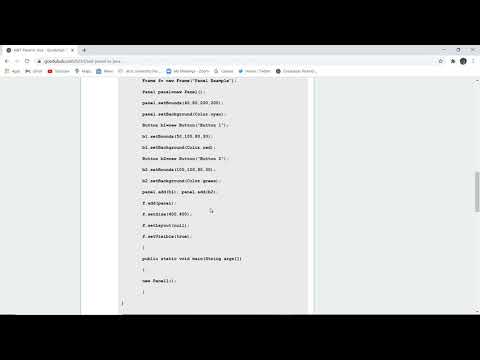 AWT Panel in Java | Panels in Java Example