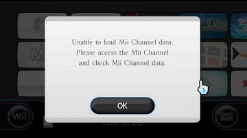 Corrupted Mii Data Error