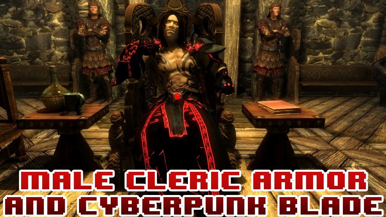 skyrim mods cleric armor cyberpunk blade youtube skyrim mods cleric armor cyberpunk blade