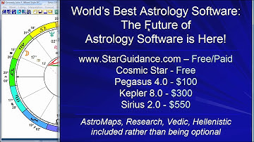 Best Astrology Software: Kepler and Sirius