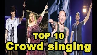 Top 10 Crowd Singing Moments (Beyonce, Linkin Park, Bieber, Rihanna...)