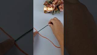 aprenda fazer NÓ invisível no crochê #crochet #shortvideo