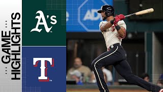 A's vs. Rangers Game Highlights (9\/9\/23) | MLB Highlights