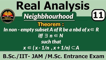 Real Analysis 2.11 [ Theorem: based on nbd  of a point x .