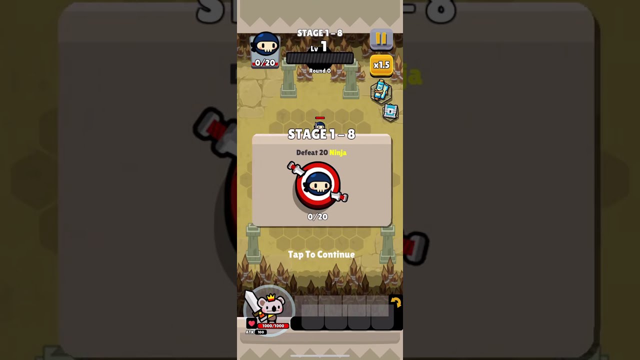 Combo Koala - Battle Checkers | First gameplay | mobile game |