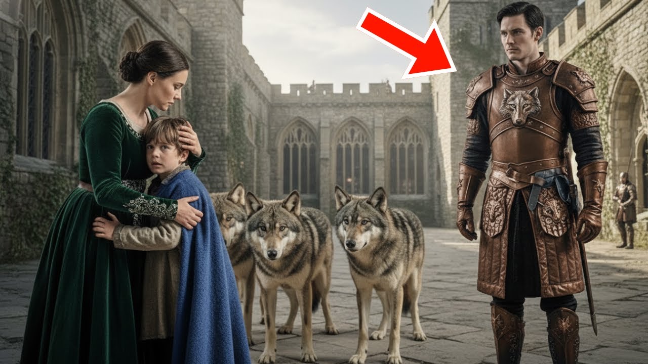 Lei tiene delicatamente il cucciolo del Re Alfa — tutto il branco resta in silenzio, sotto shock.