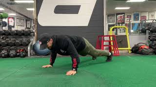 High Plank Crossover