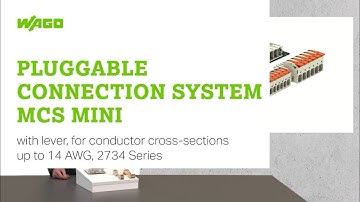 Pluggable Connection System MCS MINI with lever, for conductor cross-sections up to14 AWG