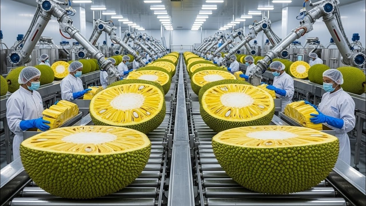 Inside the Modern Jackfruit Factory: From Raw Jackfruit Into Premium Juice (Full Process)
