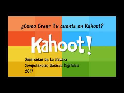 Tutorial Kahoot Crear Cuenta Youtube