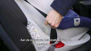 Peuter autostoel vastzetten met gordel - YouTube