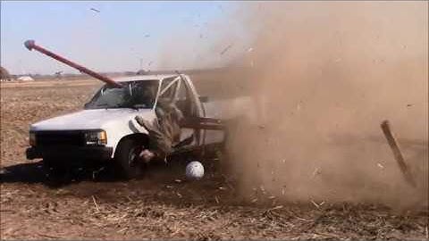 Testing the HMPE rope type restraint.