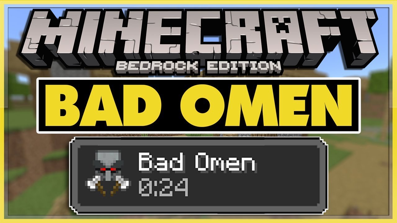 How To Get The Bad Omen Effect In Minecraft Java Bedrock Ps4 Youtube