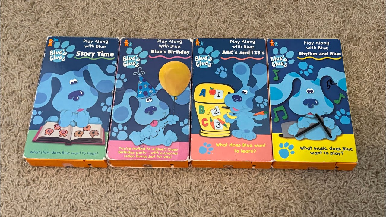 My Blues Clues 1990s VHS Collection 