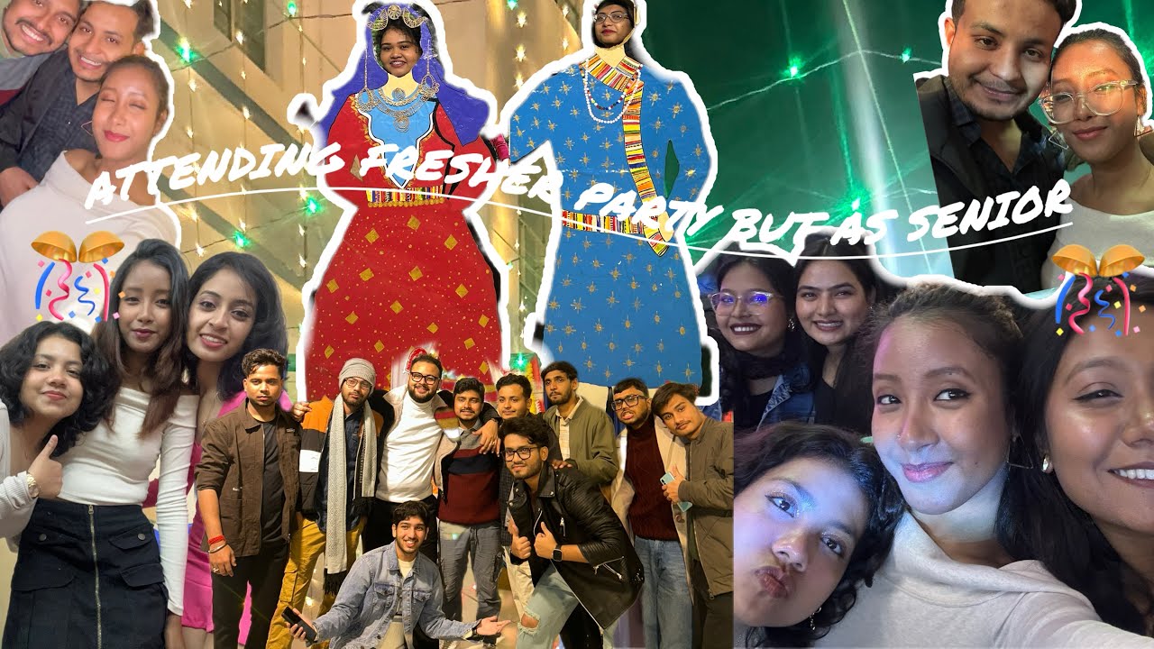 Attending junior walo k fresher💃🏼✨…||fun||fresher2k26|| djnight||