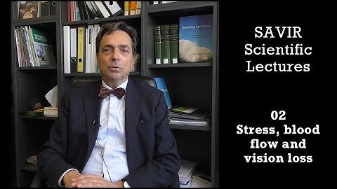 SAVIR Lectures 02: Stress, blood flow and vision loss | Prof. Bernhard Sabel