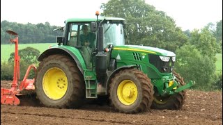 Cultivating and Drilling Seeds with John Deere 6155M
