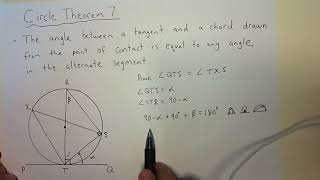 Circle Theorem 7 Proof
