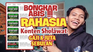 IDE KONTEN GAJI 8 JUTA SEBULAN - Bongkar konten sholawat berpenghasilan setiap bulan dari youtube