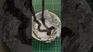 Как почистить серебро #jewelry #экибастуз  #серебро #какпочиститьцепь #лайфхак #почиститьсеребро