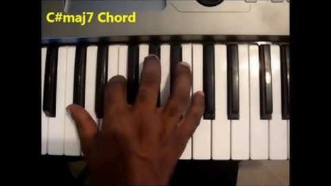How To Play C#maj7 Chord ( C Sharp Major Seventh, C# maj 7th) On Piano & Keyboard