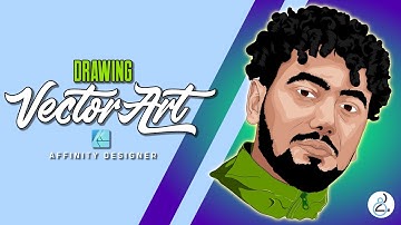 Affinity Designer Vector Art | Timelapse Speed Art 🎨 | Portrait Vector Art