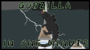 GODZILLA (1998) IN ONE MINUTE | stick nodes funny animation