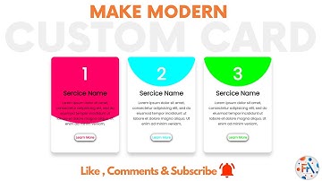 Animated Card Design with Hover Effect using HTML & CSS | Four Arms Tech