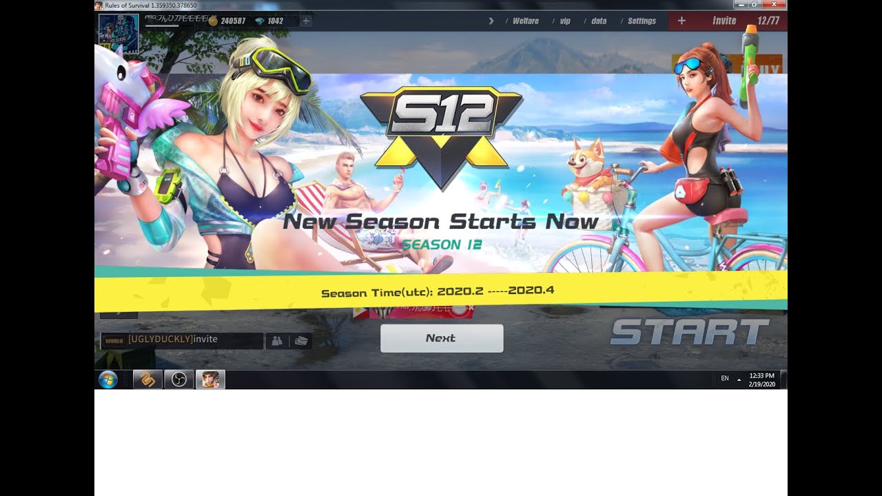 ROS: SEASON 12 UPDATE & REWARDS (Rules of Survival)